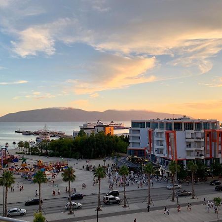 Pearl Seaview Apartment Vlorë Esterno foto